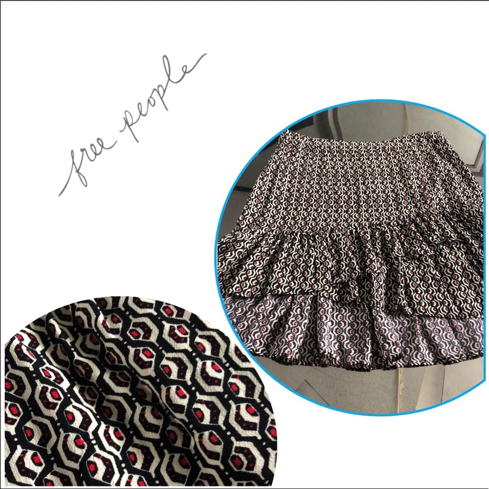 Free People High/Low Mini Skirt